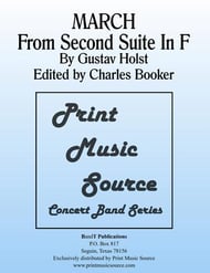 cover March From Second Suite In F Concert Band sheet music cover